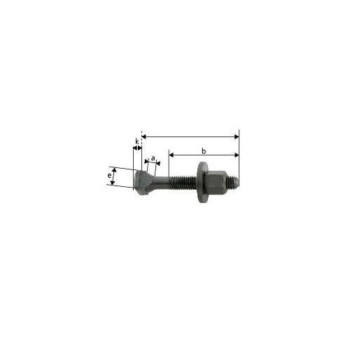 Suruburi pt caneluri T DIN787, M16x18x100mm, complet