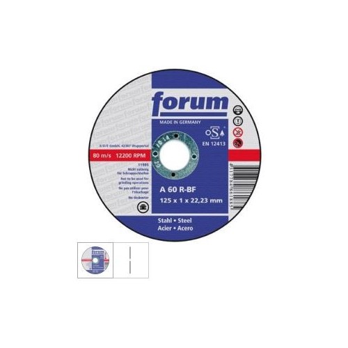 Disc de debitare ptr otel, 125x1,0mm, drept