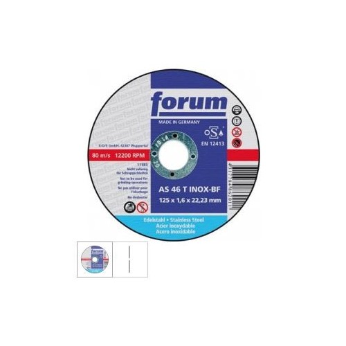 Disc de debitare ptr inox, 180x1,6mm, curbat
