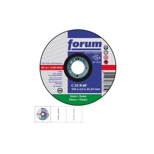 Disc de debitare, ptr piatra, 115x2,5mm, curbat