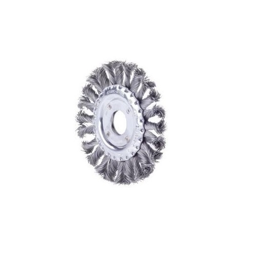 Perie de sarma rotunda impletita, otel, 115mm