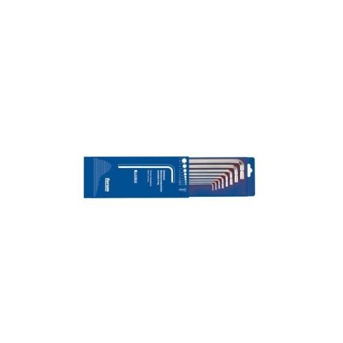Imbus 6 canturi, - set, executie lunga, DIN911L, nichelat, 2 -10mm, suport plastic