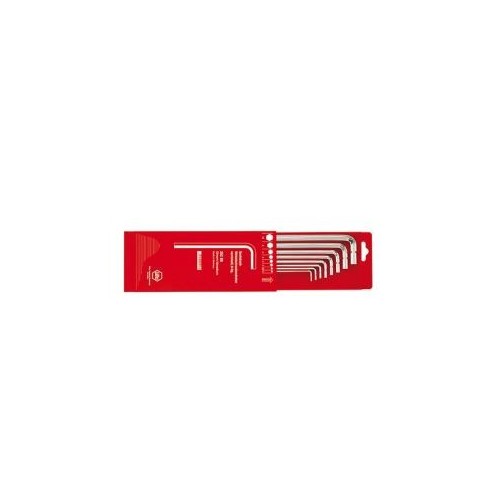Imbus 6 canturi, - set, executie lunga, DIN911L, nichelat, 2 -10mm, suport plastic