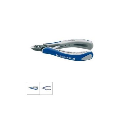 Cleste de precizie cu tais lateral pt electronisti, fara faseta, cap mini, 120mm