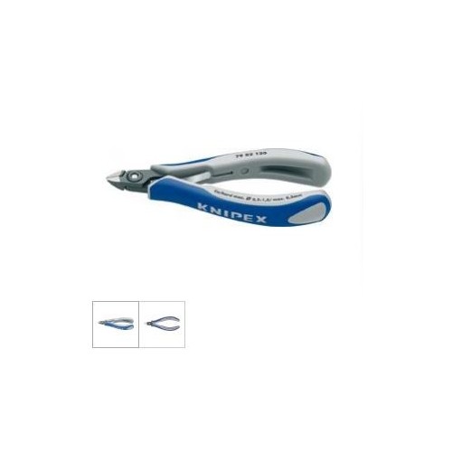 Cleste de precizie tais lateral pt electronisti, polisat, faseta foarte mica, cap rotund, 125mm