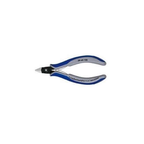 Cleste de precizie tais lateral pt electronisti, fara faseta, cap ascutit cu clema, 125mm