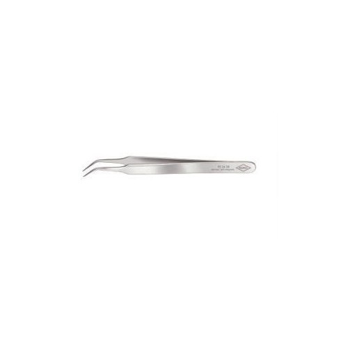 Penseta de precizie forma ascutita (ac), indoita, 105mm, inox