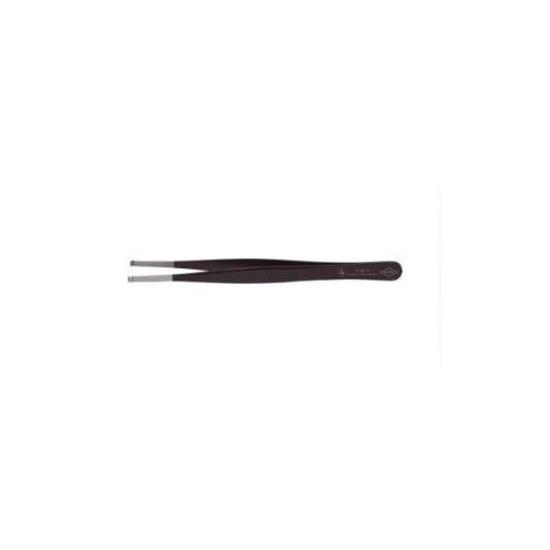 Pesente ESD de precizie, varf drept pt piese cilindrice, 120mm, negru