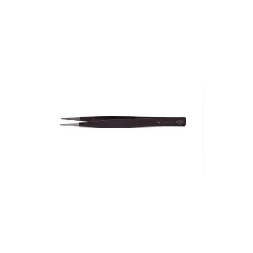 Pesente ESD de precizie, forma dreapta, varf ascutit, latime cca. 0.9mm, 130mm, negru