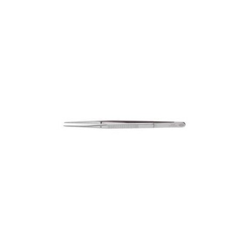 Penseta de precizie cu stift de ghidare, dreapta, ascutita, ingusta, 155mm, inox