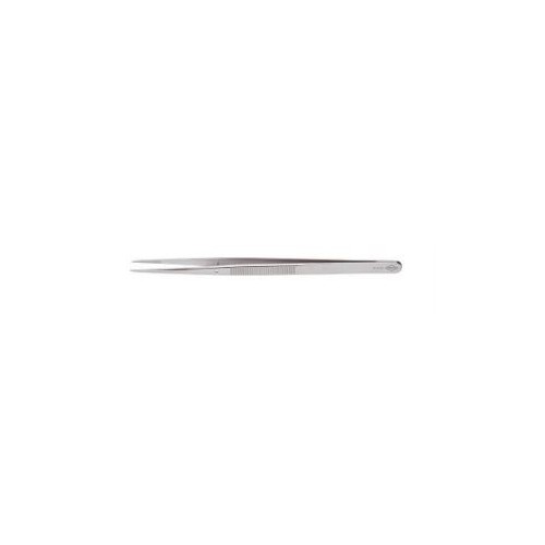 Penseta de precizie cu stift de ghidare, dreapta, ascutita, ingusta, 155mm