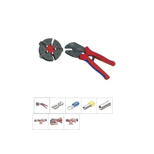 Cleste de sertizat cu compartimente pt bacuri interschimbabile, MultiCrimp  3