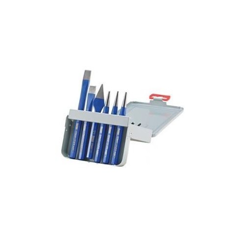 Set scule - dalta, punctator si dorn, in caseta metalica, 6 buc
