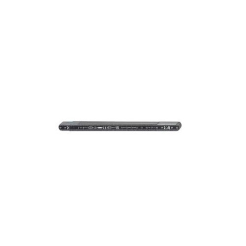 Metru din aluminiu, 2mx14mm, BMI