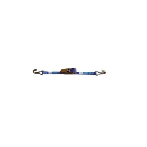 Chinga cu sistem de strangere cu clichet, latime 25mm, 250/500daN, 2 piese, lungime 4m, cu carlig
