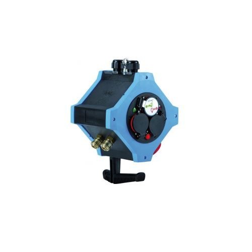 Distribuitor curent/aer comprimat, IP44, 2 racorduri aer, pt interior, 6xSchuko, 1xCEE 16A