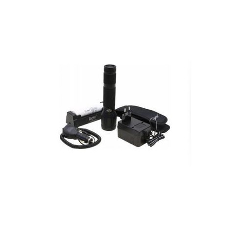 Lanterna cu LED - set, DR4, suport, incarcator 220V/12V, 1 acumulator, husa, 3Watt LED, 300 lm