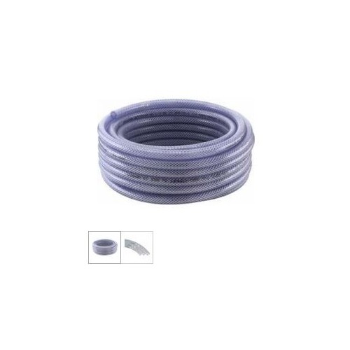 Furtun PVC cu insertie poliester, transparent, cu verificare TUV, 9x3mm, 25m
