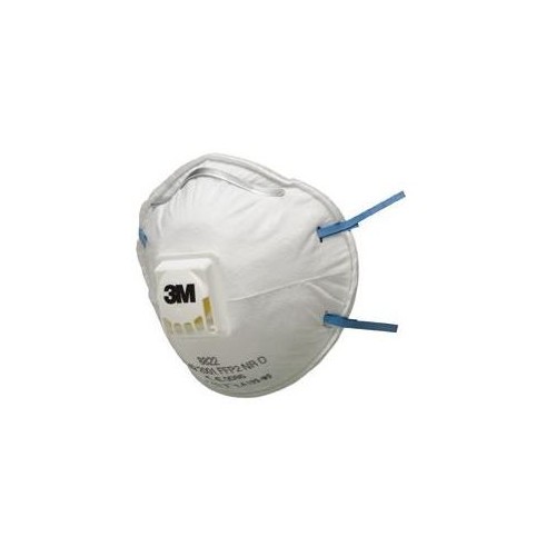 Masca protectie pentru praf fin 8822, cu supapa expiraretie P2