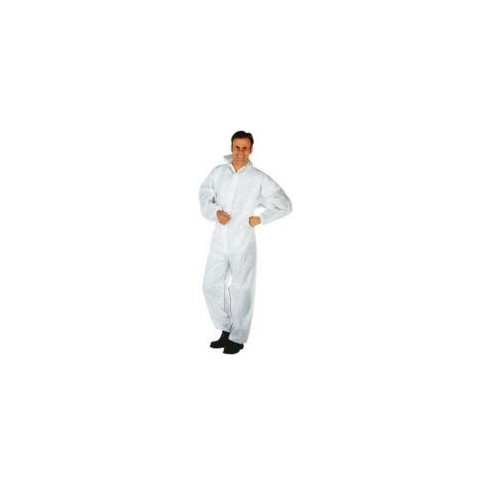 Combinezon de protectie de unica folosinta din PP, mar. XXL, alb
