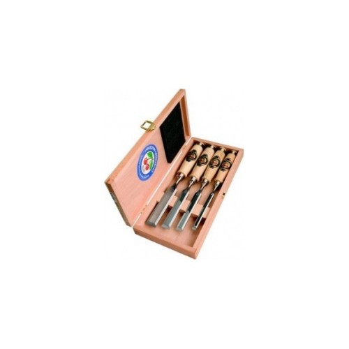 Dalta cu maner din lemn - set, 4 buc, 1141 HK