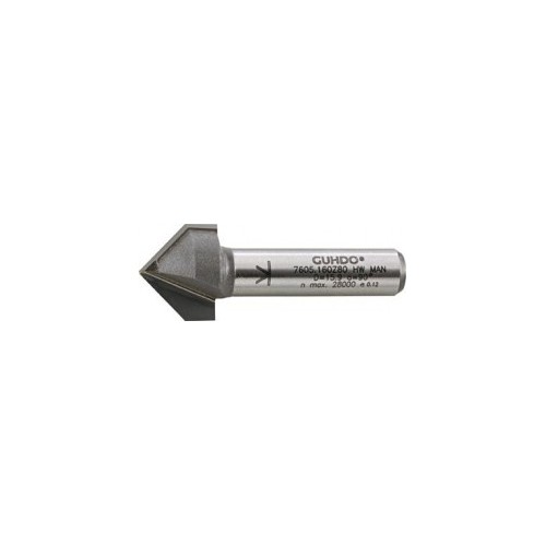 Freza ptr canale in V, 2 taisuri, S8 Ø16 90G