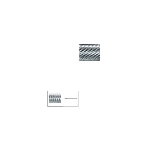 Freza mica din carbura, forma flacara B 0613 dantura 5, coada Ø3mm, 6x13mm