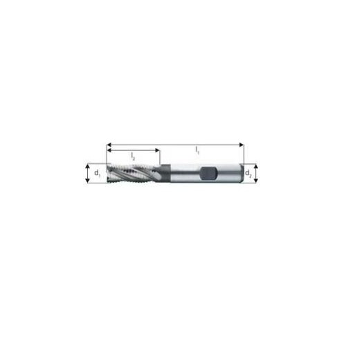 Freza degrosare, scurta, DIN844K HSS-Co8%, 16,0mm, NR, 4 taisuri