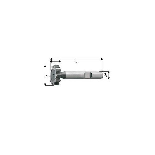 Freza de canelat, tip N, 8 taisuri, DIN850D K HSS-Co5%, 16,5x2,5mm