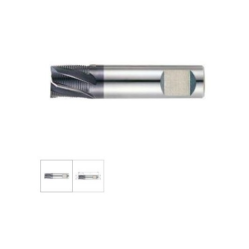 Freza degrosare, scurta, carbura monobloc TiAlN, 10,0mm, 4 taisuri HR