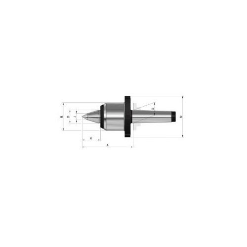 Varf rotativ cu varf alungit si piulita de extragere 640-81, mar. 485, coada MK5