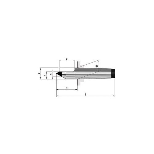 Varf de centrare fix tip 670, varf sectionat, coada MK2, pastila din carbura